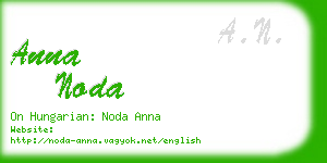 anna noda business card